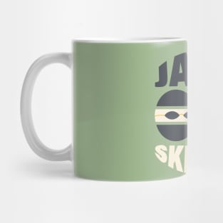 KITE Dark Navy Blue & Cream Jack Skrills Printed Mug